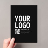 Ihr Logo mit editierbarem QR-Code und Text Acryleinladungen (Insitu (Handheld))