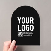 Ihr Logo mit editierbarem QR-Code und Text Acryleinladungen (Insitu (Handheld))