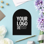 Ihr Logo mit editierbarem QR-Code und Text Acryleinladungen (Insitu (Hochzeit))