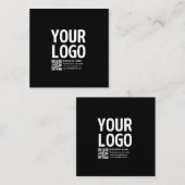 Ihr Logo mit editierbarem QR-Code und Text Begleitkarte (Vorne/Hinten)