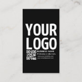 Ihr Logo mit editierbarem QR-Code und Text Begleitkarte (Rückseite)
