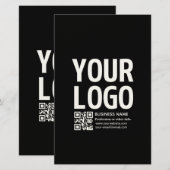 Ihr Logo mit editierbarem QR-Code und Text Briefpapier (Vorne/Hinten)
