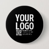 Ihr Logo mit editierbarem QR-Code und Text Button (Vorderseite)