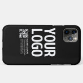 Ihr Logo mit editierbarem QR-Code und Text Case-Mate iPhone Hülle (Rückseite (Horizontal))