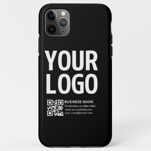 Ihr Logo mit editierbarem QR-Code und Text Case-Mate iPhone Hülle