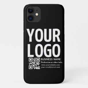 Ihr Logo mit editierbarem QR-Code und Text Case-Mate iPhone Hülle