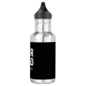 Ihr Logo mit editierbarem QR-Code und Text Edelstahlflasche (Rechts)
