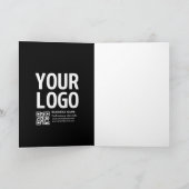 Ihr Logo mit editierbarem QR-Code und Text Einladung (Innenseite)