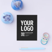 Ihr Logo mit editierbarem QR-Code und Text Flyer (Einzeln)