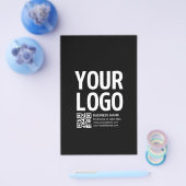 Ihr Logo mit editierbarem QR-Code und Text Flyer (Einzeln)