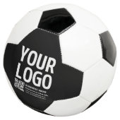 Ihr Logo mit editierbarem QR-Code und Text Fußball (Dreiviertel)