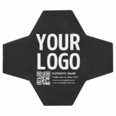Ihr Logo mit editierbarem QR-Code und Text Fußball (Flach)