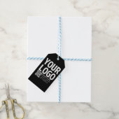 Ihr Logo mit editierbarem QR-Code und Text Geschenkanhänger (Mit Garn)