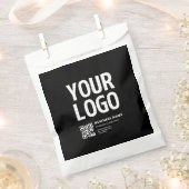 Ihr Logo mit editierbarem QR-Code und Text Geschenktütchen (Ausgeschnitten)