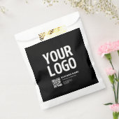 Ihr Logo mit editierbarem QR-Code und Text Geschenktütchen (Versiegelt)