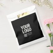 Ihr Logo mit editierbarem QR-Code und Text  Geschenktütchen (Versiegelt)