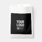 Ihr Logo mit editierbarem QR-Code und Text  Geschenktütchen (Vorderseite)