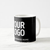 Ihr Logo mit editierbarem QR-Code und Text Kaffeetasse (VorderseiteRechts)
