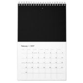 Ihr Logo mit editierbarem QR-Code und Text Kalender (Feb 2027)