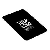 Ihr Logo mit editierbarem QR-Code und Text Magnet (Rechte Seite)