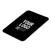 Ihr Logo mit editierbarem QR-Code und Text Magnet (Linke Seite)
