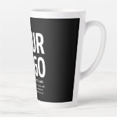 Ihr Logo mit editierbarem QR-Code und Text Milchtasse (Rechts)