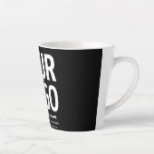 Ihr Logo mit editierbarem QR-Code und Text Milchtasse (Rechts)