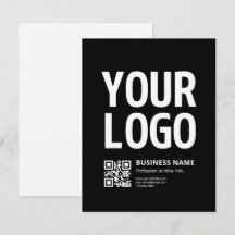Ihr Logo mit editierbarem QR-Code und Text