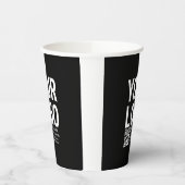 Ihr Logo mit editierbarem QR-Code und Text Pappbecher (Links)