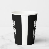 Ihr Logo mit editierbarem QR-Code und Text Pappbecher (Rechts)