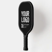Ihr Logo mit editierbarem QR-Code und Text Pickleball Schläger (Links)