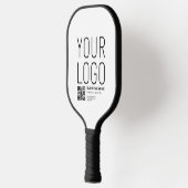Ihr Logo mit editierbarem QR-Code und Text Pickleball Schläger (Links)