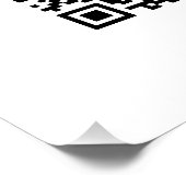 Ihr Logo mit editierbarem QR-Code und Text Poster (Ecke)