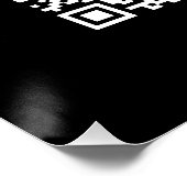 Ihr Logo mit editierbarem QR-Code und Text Poster (Ecke)