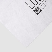 Ihr Logo mit editierbarem QR-Code und Text Seidenpapier (Ausschnitt)
