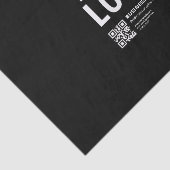Ihr Logo mit editierbarem QR-Code und Text Seidenpapier (Ausschnitt)