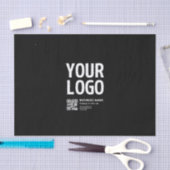Ihr Logo mit editierbarem QR-Code und Text Seidenpapier (Handwerk)