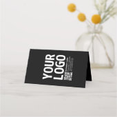 Ihr Logo mit editierbarem QR-Code und Text  Treuekarte (Rückseite)