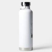 Ihr Logo mit editierbarem QR-Code und Text Trinkflasche (Rechts)