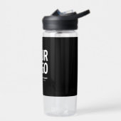 Ihr Logo mit editierbarem QR-Code und Text Trinkflasche (Links)