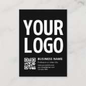 Ihr Logo mit editierbarem QR-Code und Text Visitenkarte (Vorderseite)