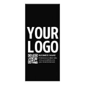 Ihr Logo mit editierbarem QR-Code und Text Werbekarte (Hinten)