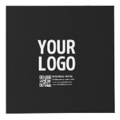 Ihr Logo mit editierbarem QR-Code und Text Würfel (Vorderseite)