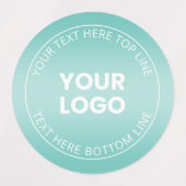 Ihr Logo mit oder ohne Farbabweichung Etiketten (Design 2)