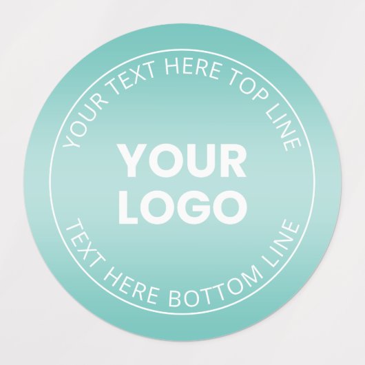 Ihr Logo mit oder ohne Farbabweichung Etiketten (Design 2)