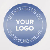 Ihr Logo mit oder ohne Farbabweichung Etiketten (Design 1)