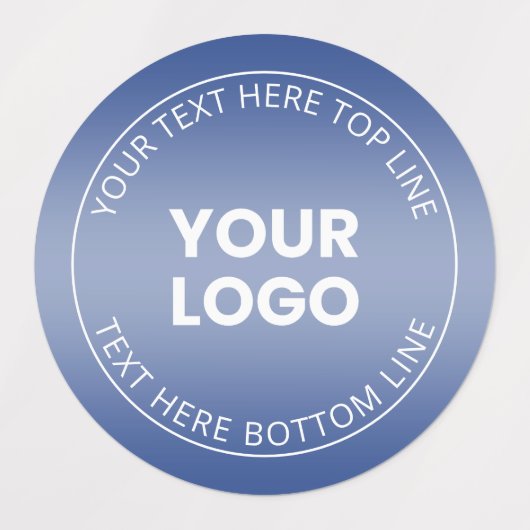 Ihr Logo mit oder ohne Farbabweichung Etiketten (Design 1)