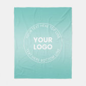 Ihr Logo mit oder ohne Farbabweichung Fleecedecke (Vorderseite)