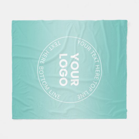 Ihr Logo mit oder ohne Farbabweichung Fleecedecke (Vorderseite (Horizontal))