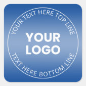 Ihr Logo mit oder ohne Farbabweichung Quadratischer Aufkleber (Vorderseite)